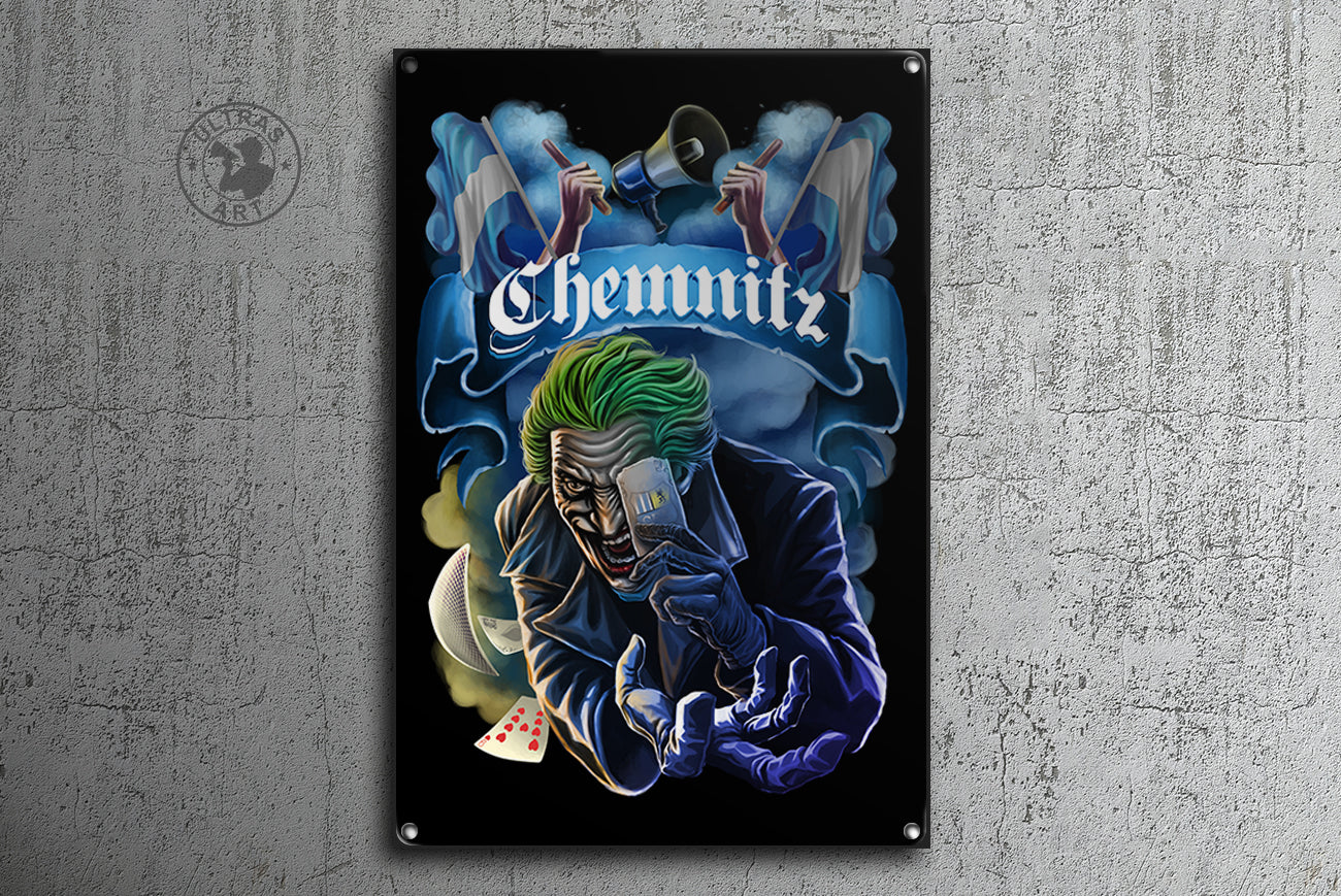 Chemnitz Retro-Schild "Joker"