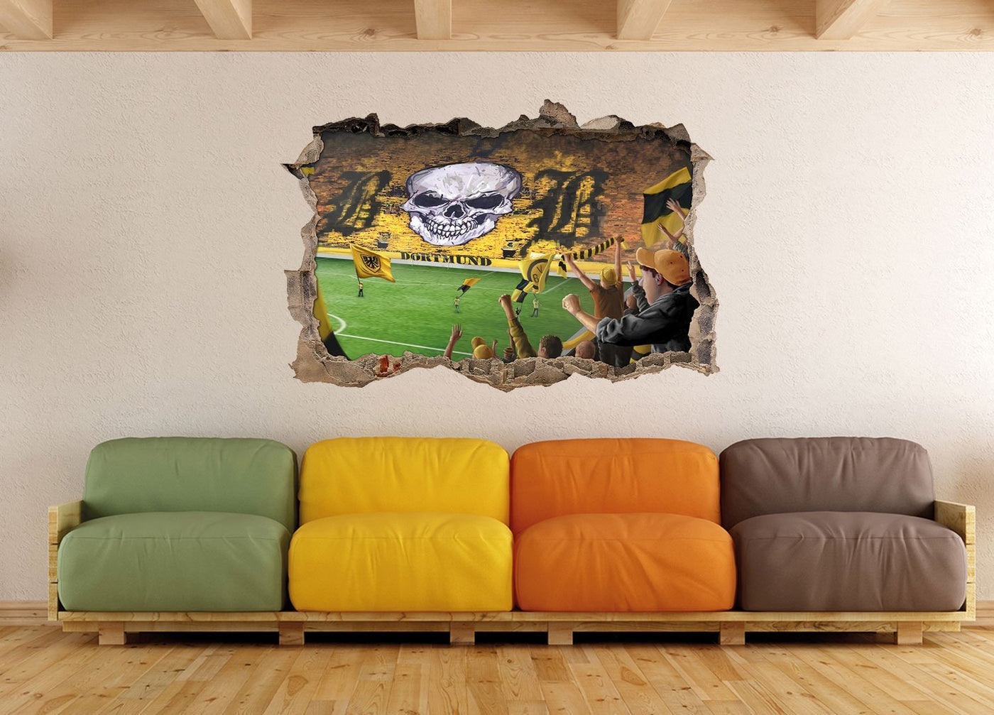 3D Wandsticker "Dortmund Stadion"