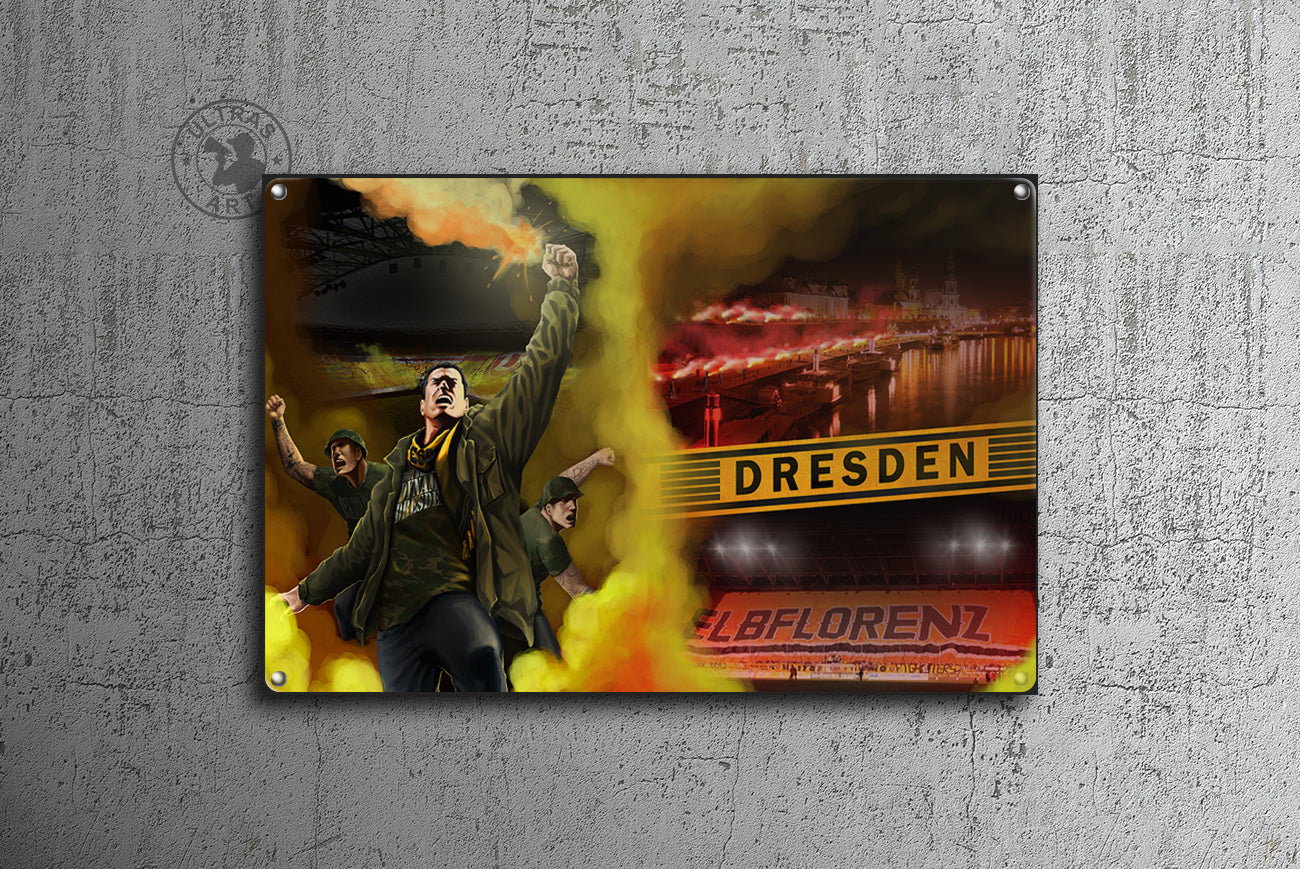 Dresden Retro-Schild "Elbflorenz"